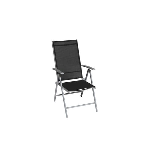 MERXX Gartenmöbelset »Amalfi«, 4 Sitzplätze, Aluminium/Textil - silberfarben