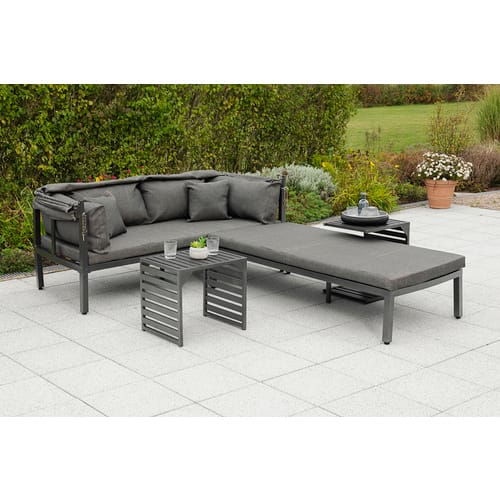 MERXX Relaxinsel »Argos«, Aluminium, inkl. Auflage - grau