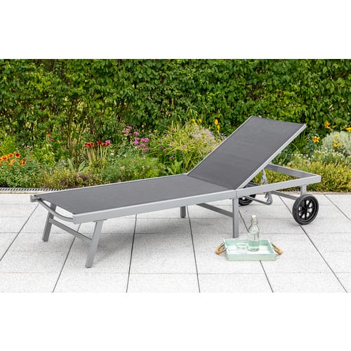 MERXX Gartenliege »Tessin«, Aluminium - silberfarben