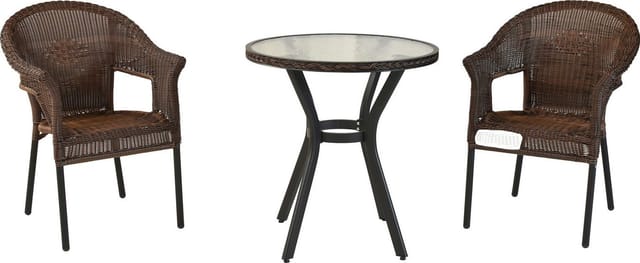 MERXX Gartenmöbelset »Ravenna«, Metall/Kunststoff, 3-teilig - grau