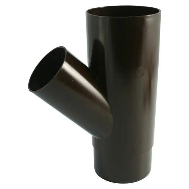MARLEY Rohrabzweig, 45°; DN 105/75; braun, Kunststoff (PVC)