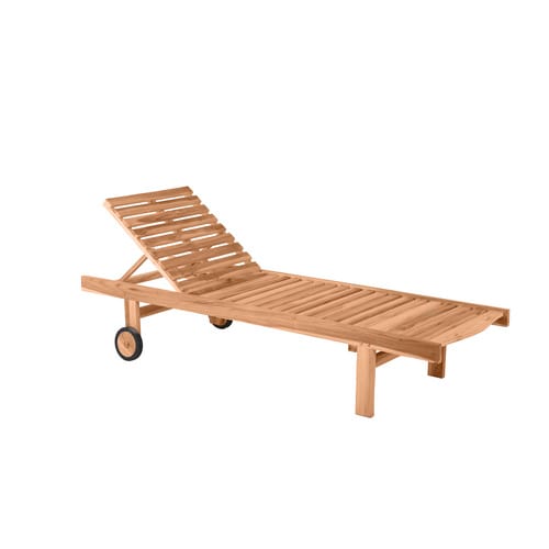 Möbilia Gartenliege, Höhe: 36 cm, natur - beige