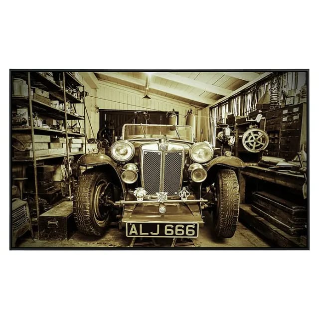 papermoon Infrarotheizung »EcoHeat - Vintage Sportwagen«, Matt-Effekt - bunt
