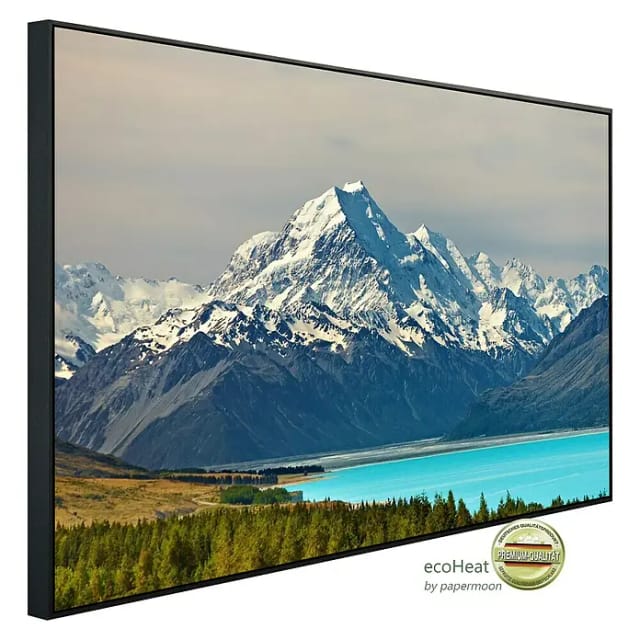 papermoon Infrarotheizung »EcoHeat - Mount Cook und Pukaki Lake«, Matt-Effekt - bunt