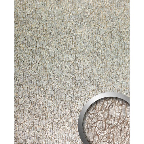 wallface Dekorpaneele, Metalloptik, glatt - silberfarben