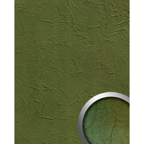 wallface Dekorpaneele, Leder Optik, glatt - gruen