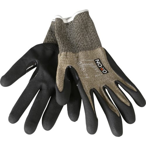 OX-ON Schnittschutzhandschuhe »Cut Supreme 9600«, braun/schwarz