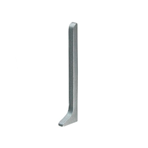 Fuchs Design Sockelleiste Endstück links, Aluminium, silberfarben matt