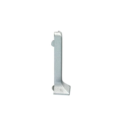Fuchs Design Sockelleiste Außenecke, Aluminium, silberfarben matt