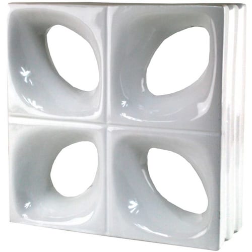 Fuchs Design Keramikstein »Style n Art«, BxH: 240 x 240 mm - weiss
