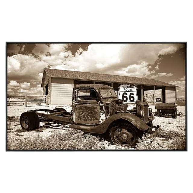 papermoon Infrarotheizung »EcoHeat - Rosty Truck«, Matt-Effekt - bunt