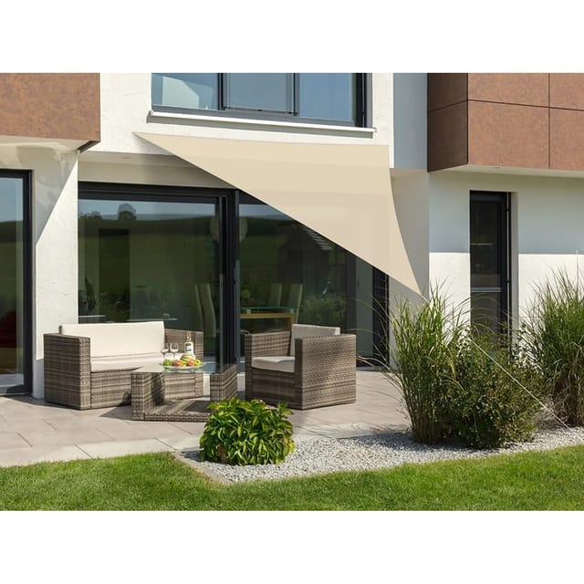 SCHNEIDER SCHIRME Sonnensegel »Lanzarote«, BxHxL: 360 x 360 x 360 cm, dreieckig, Polyester - weiss