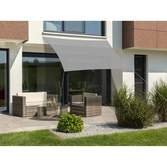 SCHNEIDER SCHIRME Sonnensegel »Lanzarote«, BxL: 300 x 250 cm, rechteckig, Polyester - silberfarben