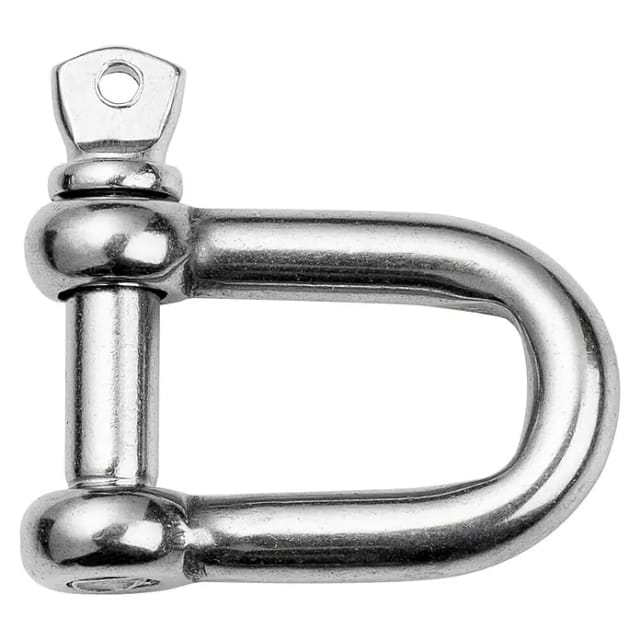 SCHNEIDER SCHIRME D-Schäkel, für Sonnensegel, Edelstahl, Länge: 70 cm - silberfarben