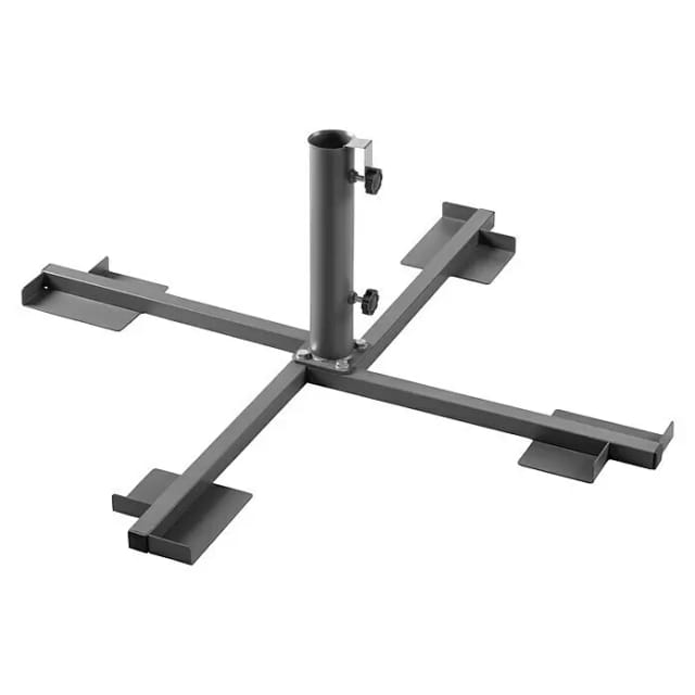 SCHNEIDER SCHIRME Plattenständer, Stahl, Rohrdurchmesser: 38 - 50 mm - grau