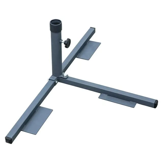 SCHNEIDER SCHIRME Plattenständer, Stahl, Rohrdurchmesser: 30 - 40 mm - grau