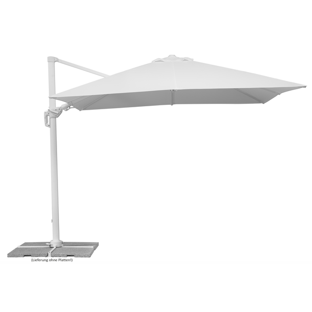 SCHNEIDER SCHIRME Ampelschirm »Rhodos Twist Bianco«, BxL: 300 x 300cm, quadratisch, Sonnenschutzfaktor: 50+ - weiss