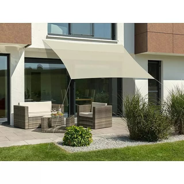 SCHNEIDER SCHIRME Sonnensegel »Teneriffa«, BxL: 360 x 250 cm, rechteckig, Hart-Polyethylen (HDPE) - weiss