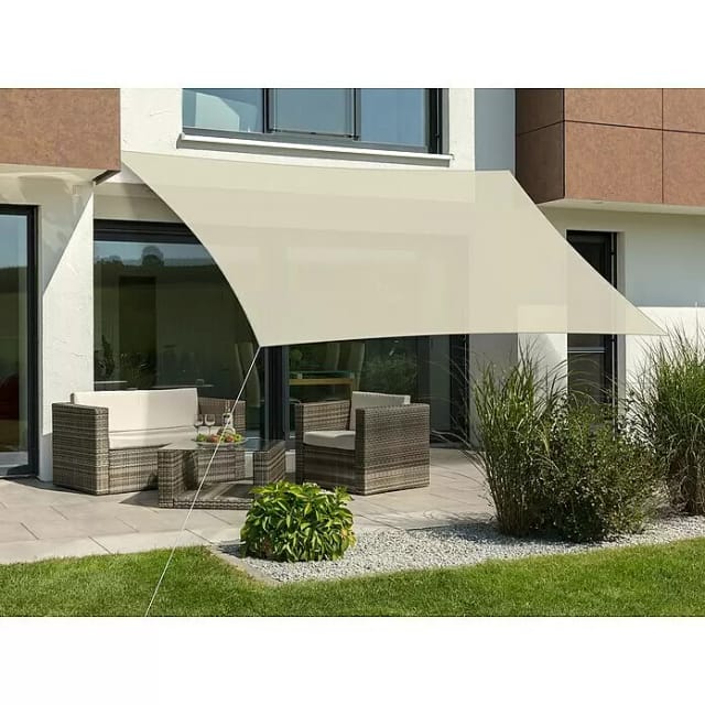 SCHNEIDER SCHIRME Sonnensegel »Teneriffa«, BxL: 500 x 360 cm, rechteckig, Hart-Polyethylen (HDPE) - weiss