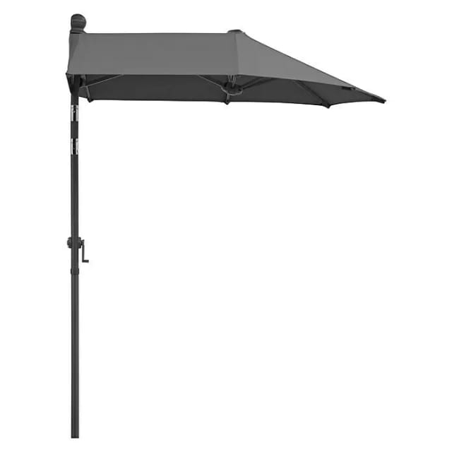 SCHNEIDER SCHIRME Balkonschirm »Salerno Mezza«, Breite: 150cm, U-förmig, abknickbar, Sonnenschutzfaktor: 50+ - grau