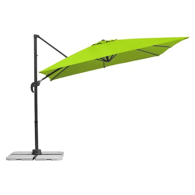 SCHNEIDER SCHIRME Ampelschirm »Rhodos Junior«, BxL: 270 x 270cm, quadratisch, Sonnenschutzfaktor: 50+ - gruen