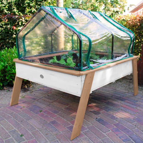 AXI Hochbeet, mit Gewächshaus, BxHxL: 93,5 x 93,5 x 110 cm - braun