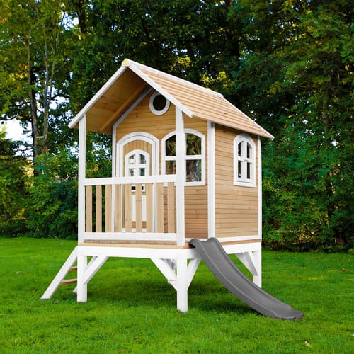 AXI Kinderspielhaus »Tom«, BxHxT: 287 x 231 x 191 cm, Holz, braun/weiß/grau
