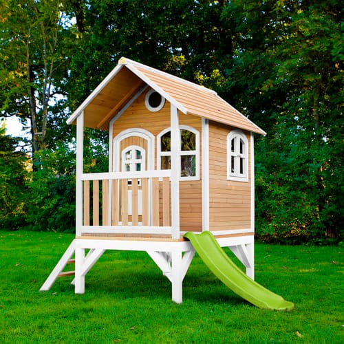 AXI Kinderspielhaus »Tom«, BxHxT: 287 x 231 x 191 cm, Holz, braun/weiß/lindgrün