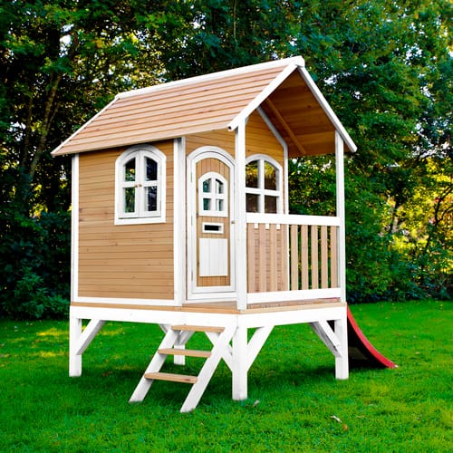 AXI Kinderspielhaus »Tom«, BxHxT: 287 x 231 x 191 cm, Holz, braun/weiß/rot