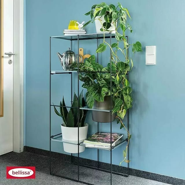 BELLISSA Pflanzenregal »FILO«, BxHxL: 31 x 117 x 59 cm, verzinkter Stahl - grau