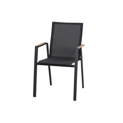 SIENA GARDEN Stapelsessel »Rondo«, Metall, BxHxT: 56 x 88 x 65 cm - grau