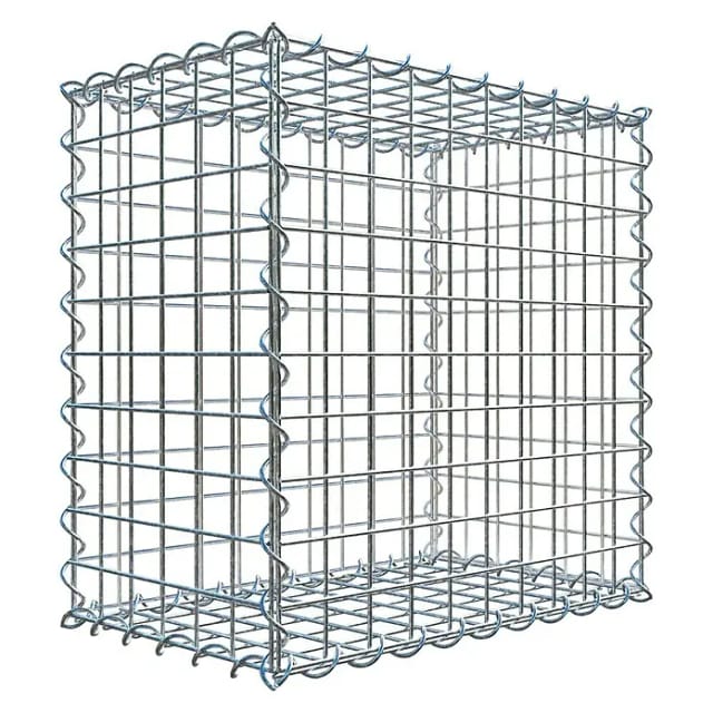 Gabiona Spiralgabione, LxHxT: 50 x 50 x 30 cm - silberfarben