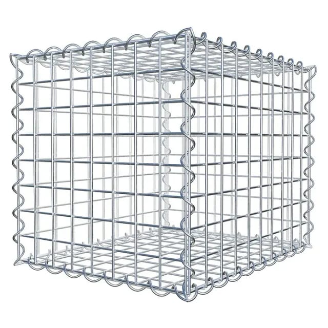 Gabiona Spiralgabione, LxHxT: 50 x 40 x 40 cm - silberfarben