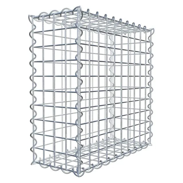 Gabiona Spiralgabione, LxHxT: 50 x 50 x 20 cm - silberfarben