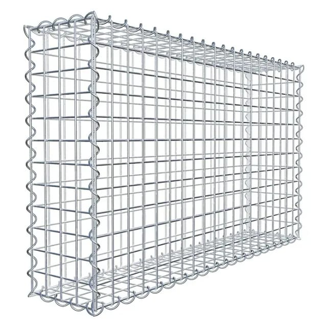 Gabiona Spiralgabione, LxHxT: 100 x 60 x 20 cm - silberfarben