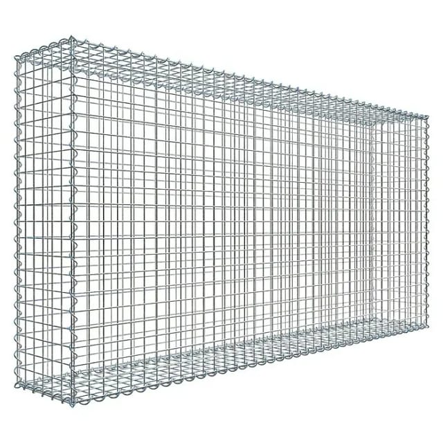 Gabiona Spiralgabione, LxHxT: 200 x 100 x 30 cm - silberfarben