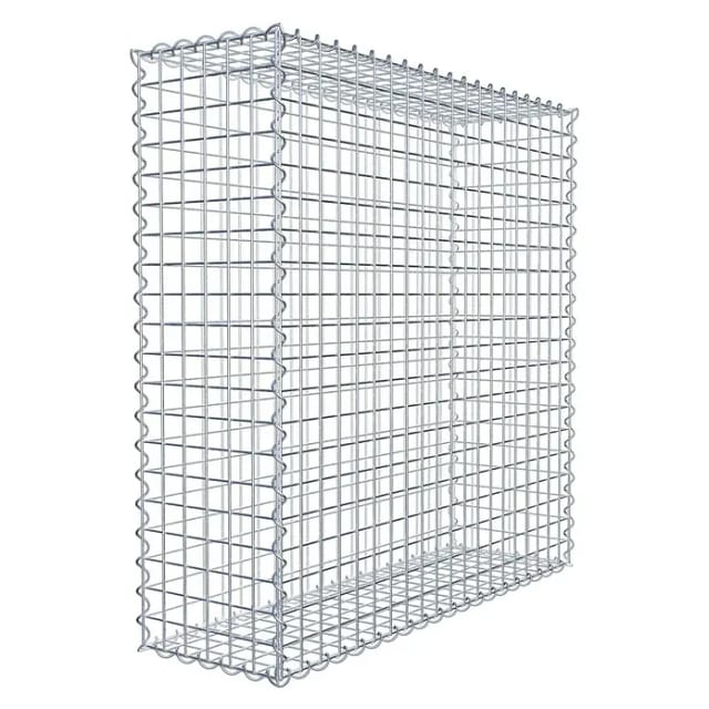 Gabiona Spiralgabione, LxHxT: 100 x 100 x 30 cm - silberfarben