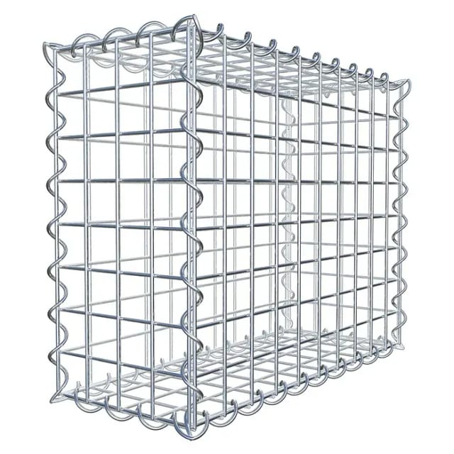 Gabiona Spiralgabione, LxHxT: 50 x 40 x 20 cm - silberfarben
