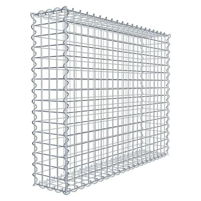 Gabiona Spiralgabione, LxHxT: 100 x 80 x 20 cm - silberfarben