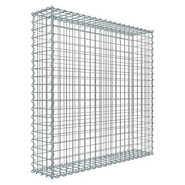 Gabiona Spiralgabione, LxHxT: 100 x 100 x 20 cm - silberfarben