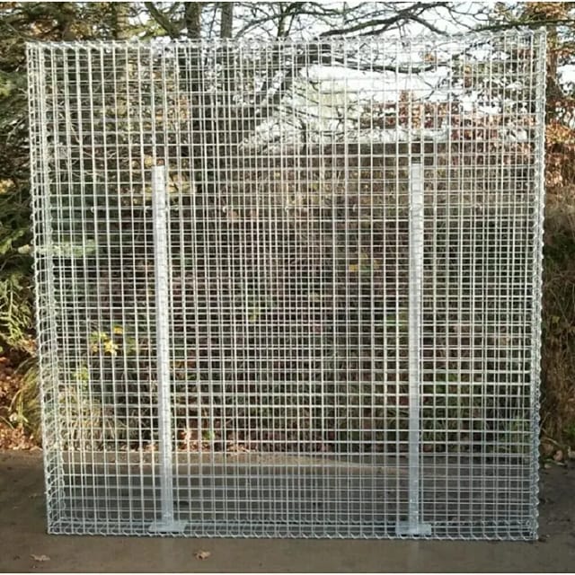 Gabiona Gabionen-Kippsicherung, 40 x 40 mm, galvanisch verzinkter Stahl - silberfarben