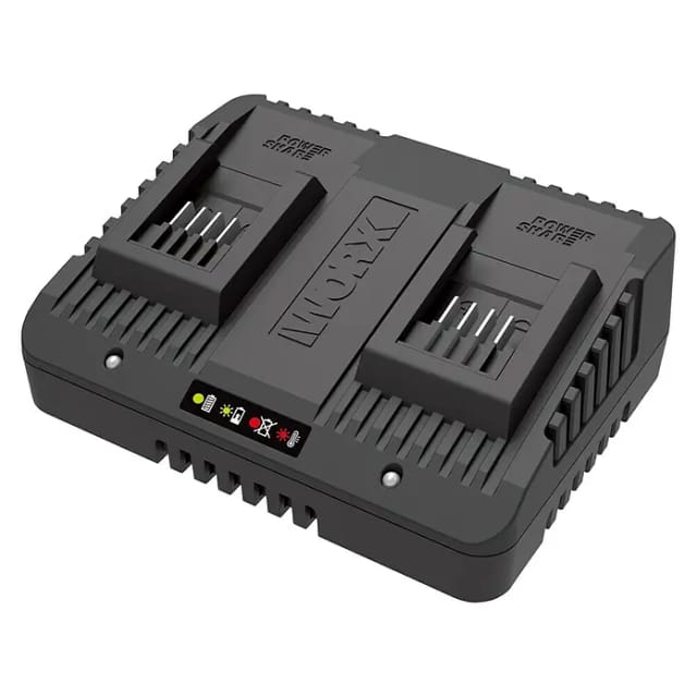 WORX Dual-Ladegerät »PowerShare WA3772«, schwarz/orange