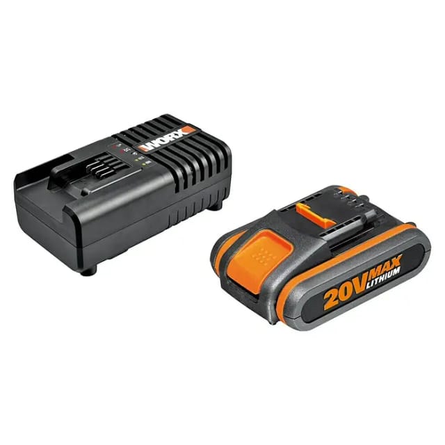 WORX Ladestation-Set »PowerShare WA3601«, schwarz/orange