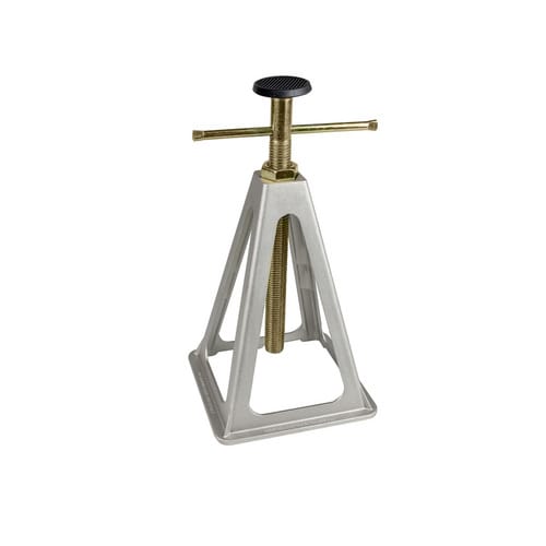 Calima Stützbock-Set, geeignet für Wohnwagen/Anhänger, max. Tragkraft: 900 kg - silberfarben