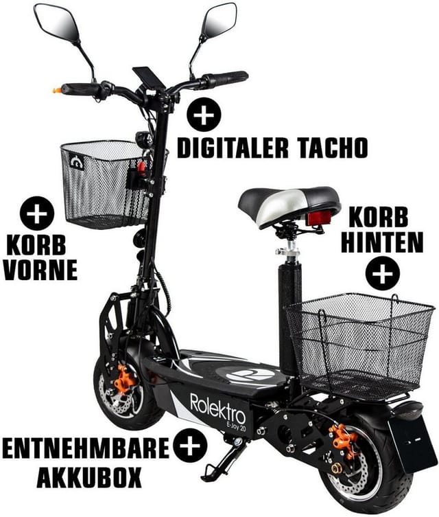 Rolektro Elektroroller »E-Joy«, max. 20 km/h, Reichweite: 32 km