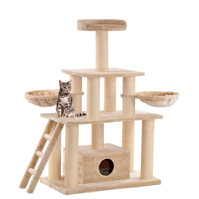 ROHRSCHNEIDER Katzen-Wandmulde »Ginni«, für Katzen, Holzwerkstoff, beige