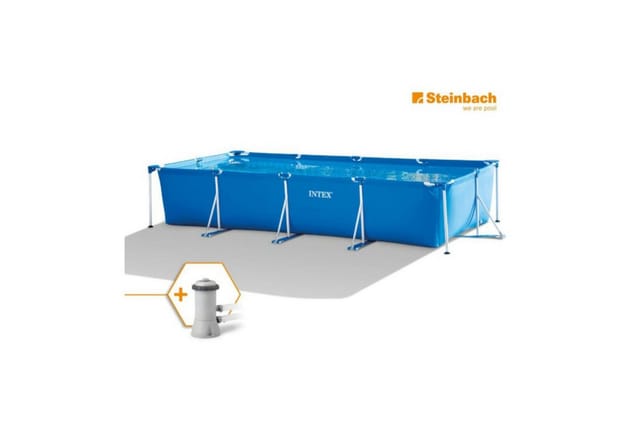 INTEX Pool, Rechteckig, BxH: 220x84, blau