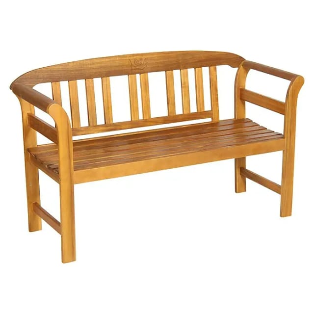 acamp® Gartenbank »BATAM«, Holz, 2-Sitzer, BxHxT: 130 x 80 x 50 cm - braun