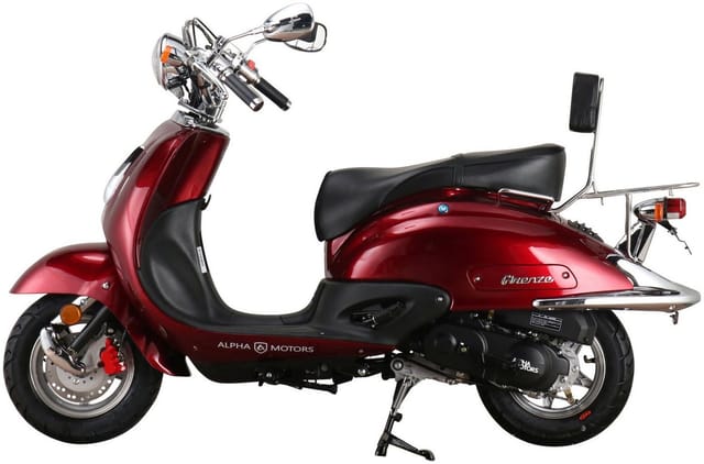 ALPHA MOTORS Motorroller »Firenze«, 50 cm³, 45km/h, Euro 5 - rot