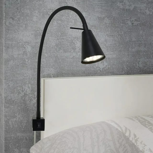 BRILONER LED-Bettleuchte »TUSO«, weiß, Höhe: 40,3 cm, inkl. Leuchtmittel - schwarz